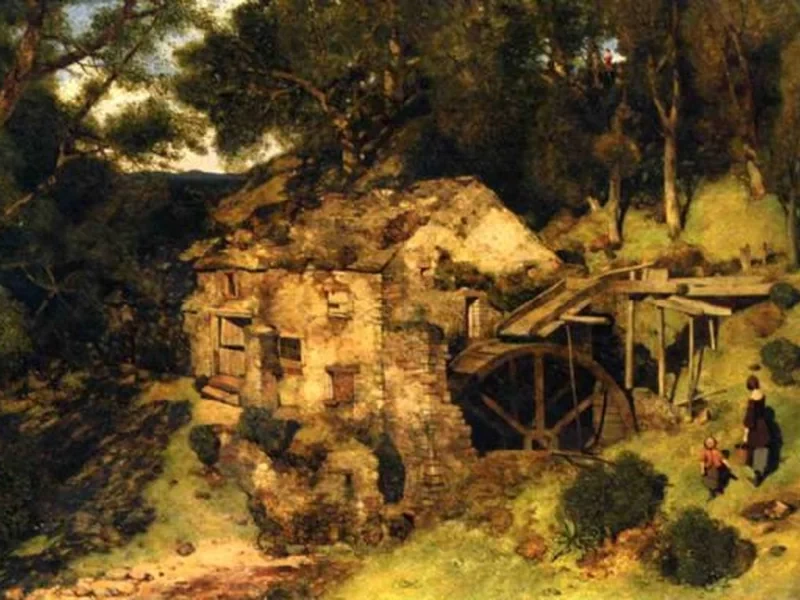 1816-William James Blacklock - Un vecchio mulino vicino a Haweswater, 1854